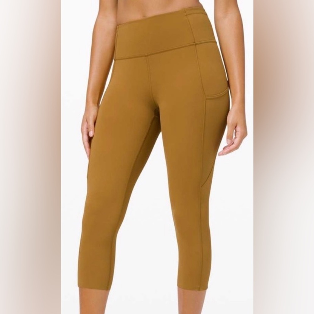 Lululemon Fast and Free Crop II 19" *Non-Reflective-Spiced Bronze Size 10
